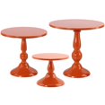 thumbnail image 1 of Juego de 3 soportes para tartas, soporte redondo de metal para tartas de postre, pizza de 8 pulgadas, 10 pulgadas, 12 pulgadas, bandeja para servir de Halloween para, 1 of 9