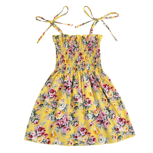 Happy Town - Kids Toddler Baby Girls Summer Dress Outfits Ruffle Strap ...