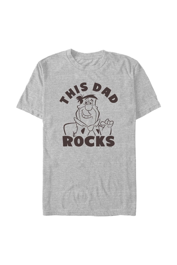 Mens The Flintstones This Dad Rocks T Shirt