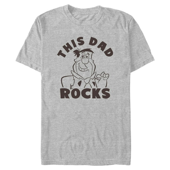 Mens The Flintstones This Dad Rocks T Shirt