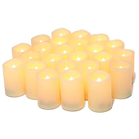 tealights flickering