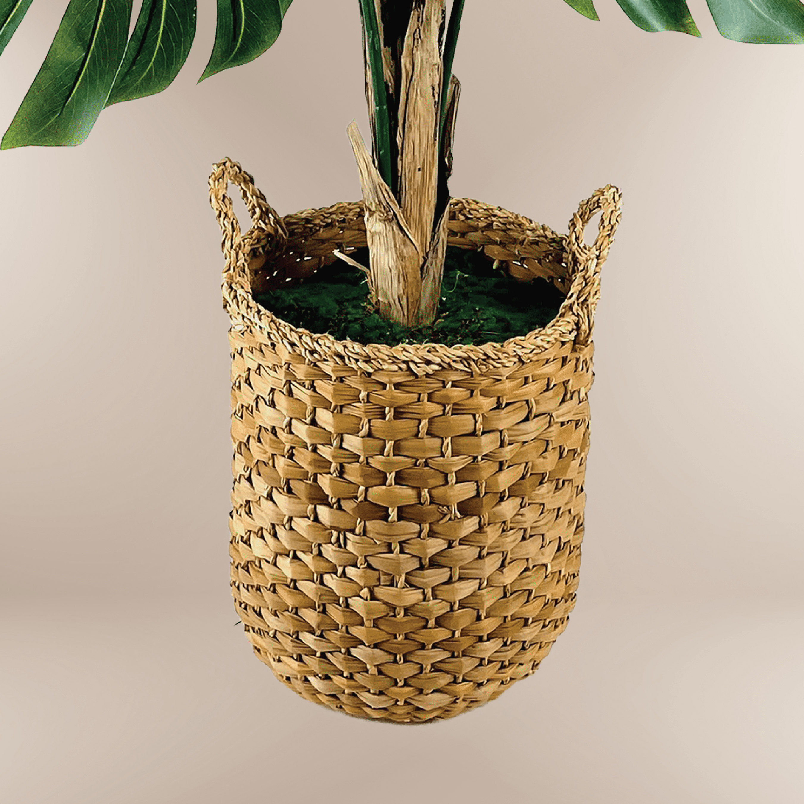 Artificial Plant, LCG Florals 5.5ft Monstera Tree in Deco Basket, Fake Indoor Faux Plant for Living Room, Office, and Home Decor