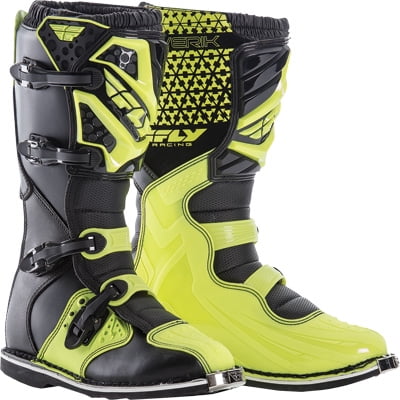 Fly Racing Maverik MX Boots Hi Viz 7 
