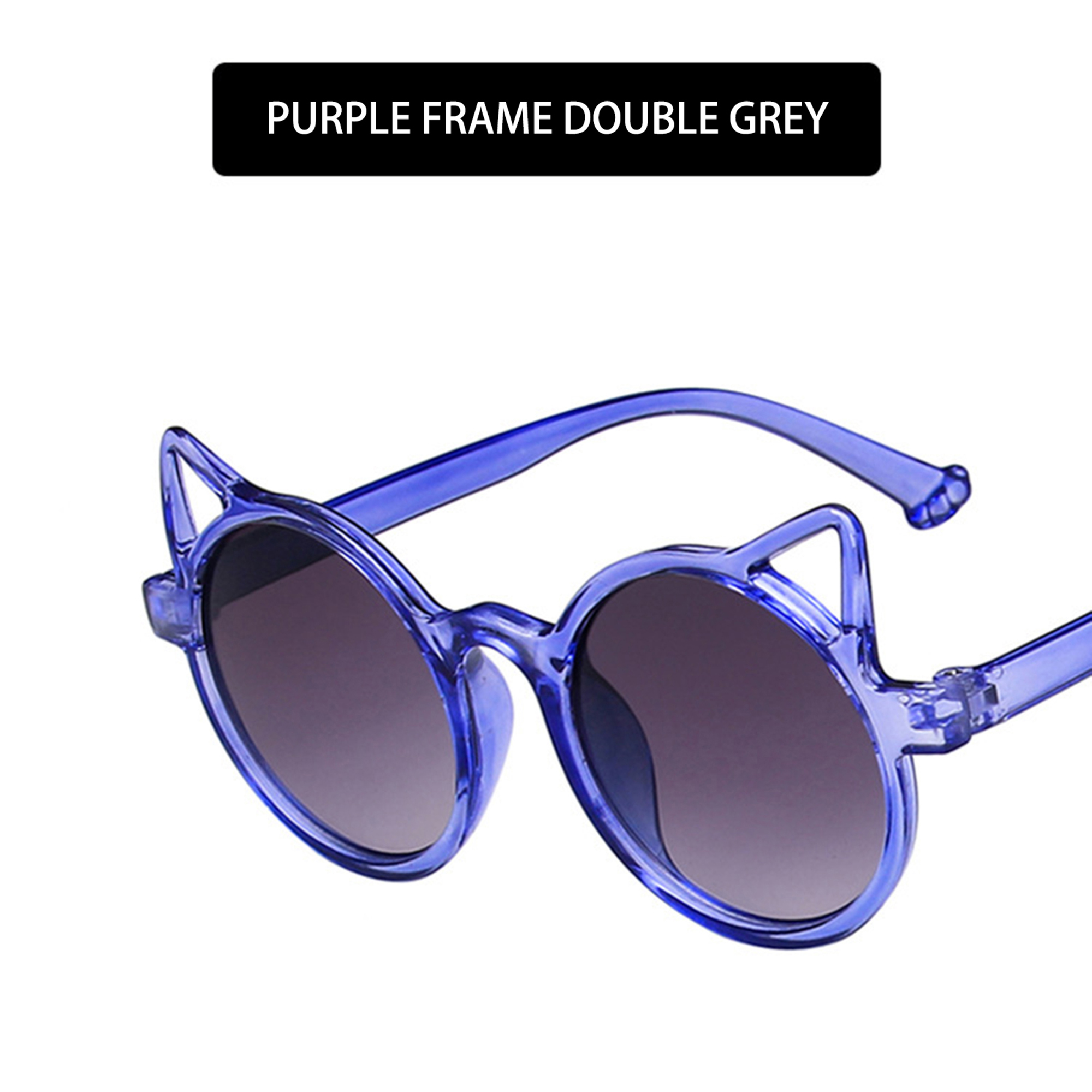 xiaxaixu Lunettes de Soleil UV400 pour Enfants, Forme de Chat