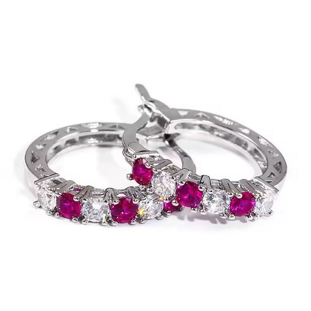 Fiudx Pendientes de Diamantes Huecos, Deslumbrante Diseño con Incrustaciones de Cristal, Exquisita Artesanía de Aleación, Estilo Elegante para Fiestas o Uso Diario, Perfectos para Mujeres a La Moda,
