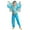 1-Sky Blue3044, variant on Little Girls Belly Dance Long Sleeve Crop Top Mesh Pants Outfits Kids Clothing Sets, Sizes 3-12