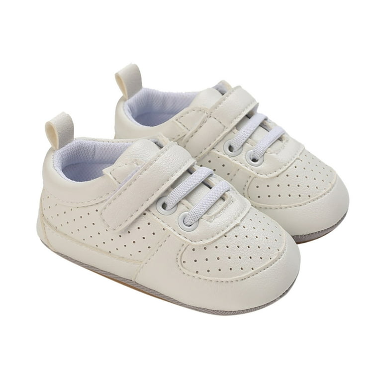 Luogg Baby Boys Girls Trainers Non Toddler PU Leather Soft Sole
