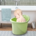 thumbnail image 1 of Cubo de baño para bebé CUTICAT Bañera portátil para sentarse y remojar verde claro, 1 of 8