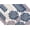 Dahlia Blue Grey, variant on Happy Birthday Party Leather Placemat, 4 Pack Non-Slip Waterproof Birthday Table Mats, 12x18 Inch Brith Day Party Sign Polka Dots Table Decoration, White