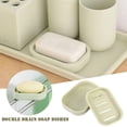 thumbnail image 3 of QHUDLV Plastic Soap Dish with Lid,Bathroom Shower Plate Case,Drainage Design Storage Holder, 3 of 9