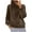 Coffee, variant on YUGYXL Women's Fall Long Sleeve Sweater Turtleneck Cozy Knit Sweater with Pearls Casual Loose Pullover Jumper Tops Gray L