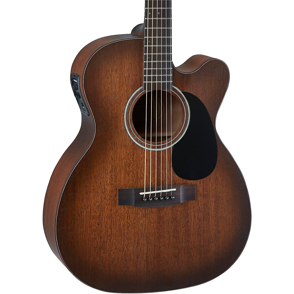 Mitchell T333CE-BST Mahogany Auditorium Cutaway Acoustic-Electric Guitar - Edge Burst