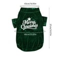 thumbnail image 3 of zhmrfg Dog Christmas Clothing, Red & Green Winter Pet Shirt for Medium and Large Dogs, Festive Puppy Fashion for Holidays, Birthdays, or Gatherings, Comfortable & Breathable Dog Holiday Wear, 3 of 6
