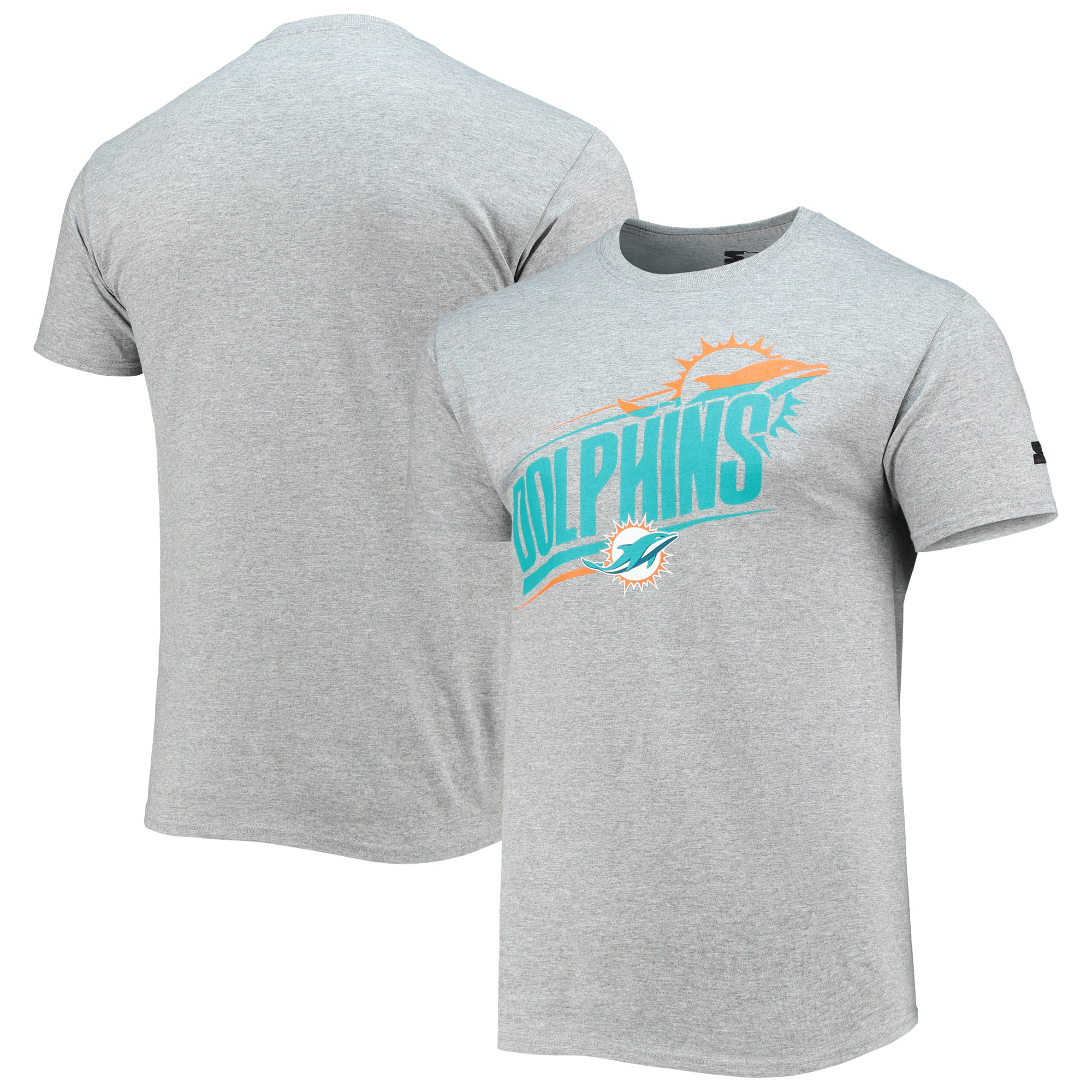 Miami Dolphins Starter Prime Time T-Shirt - Heathered Gray - Walmart ...