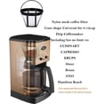 thumbnail image 4 of czcpp-NRP Standard #4 Nylon Permanent Coffee Filter Universal for Cuisinart, Oster, Krups Drip Coffeemakers & More, 4 of 4