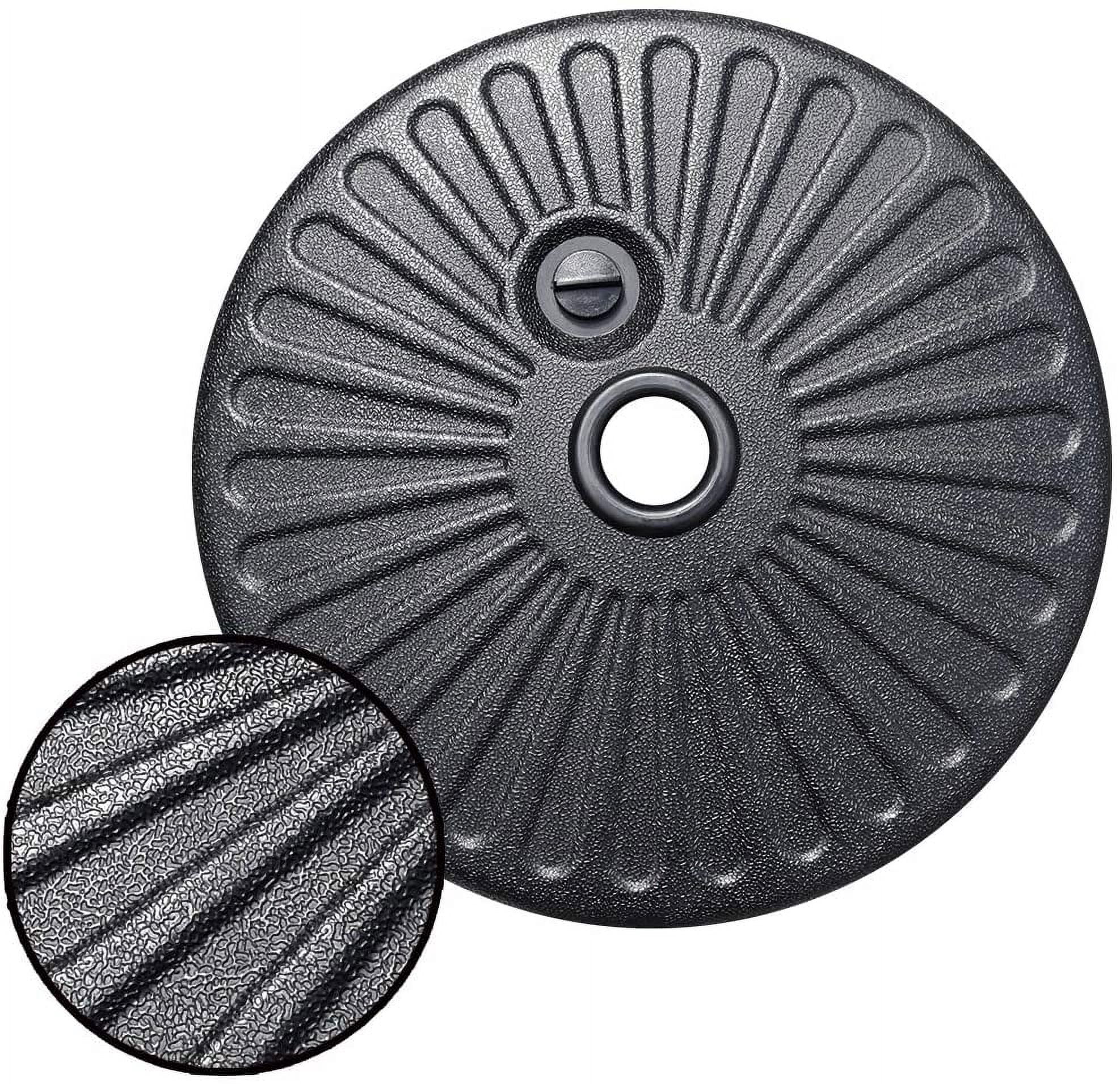 EliteShade Umbrella Base Market Patio Outdoor Water & Sand Filled Stand(Black)