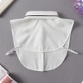 thumbnail image 5 of AJGRHE Fashion Detachable Collar Versatile Accessory For Sweaters Shirts Blouses Stylish Layering Piece Everyday Outfits Women False Dickey Half Top White One Size, 5 of 5