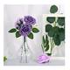 thumbnail image 2 of 25pcs Rosas Artificiales Decoración Fiesta De Boda Flor 8 Cm Xtellar morado, 2 of 3