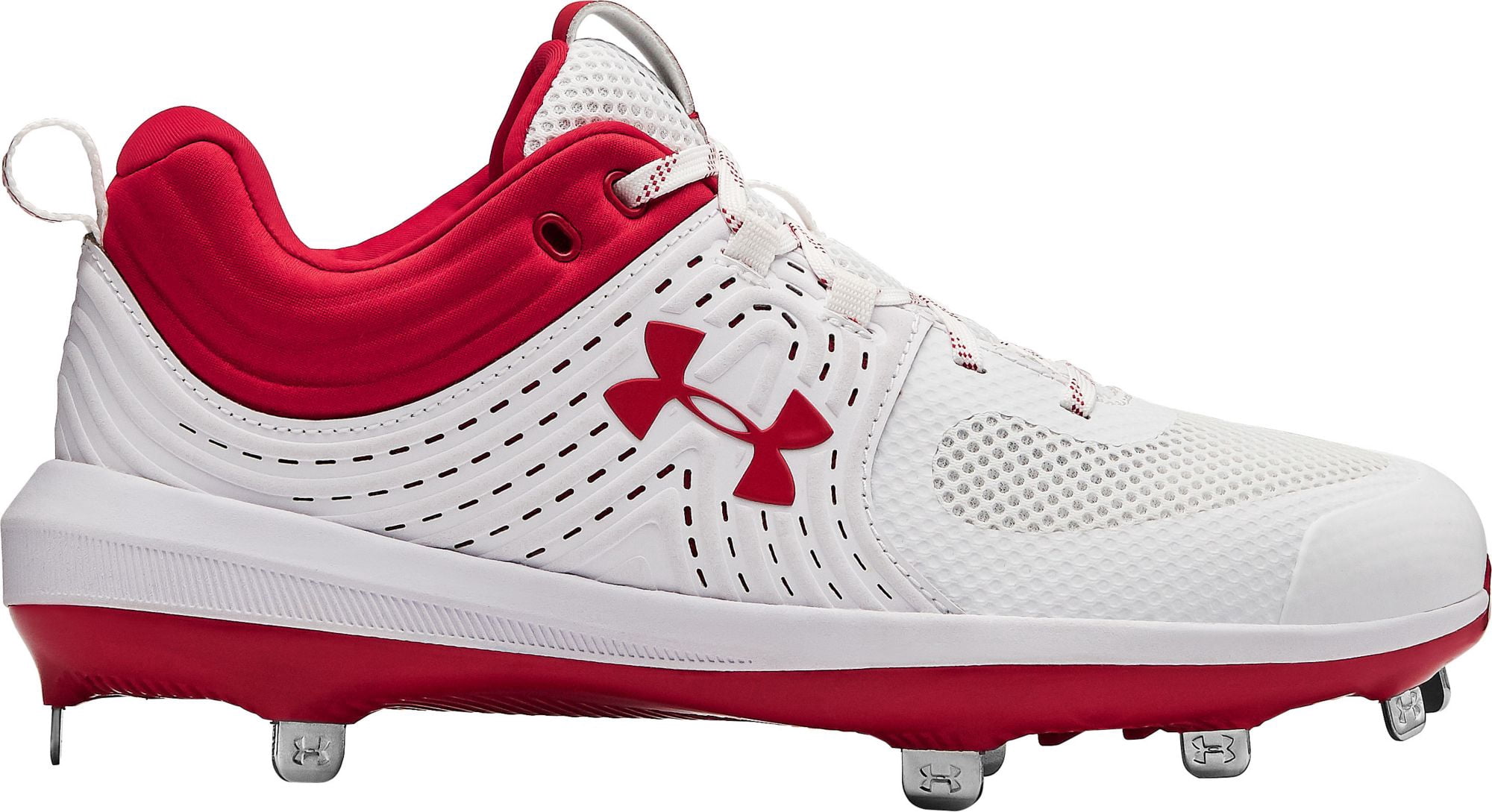 under armour cleats all red