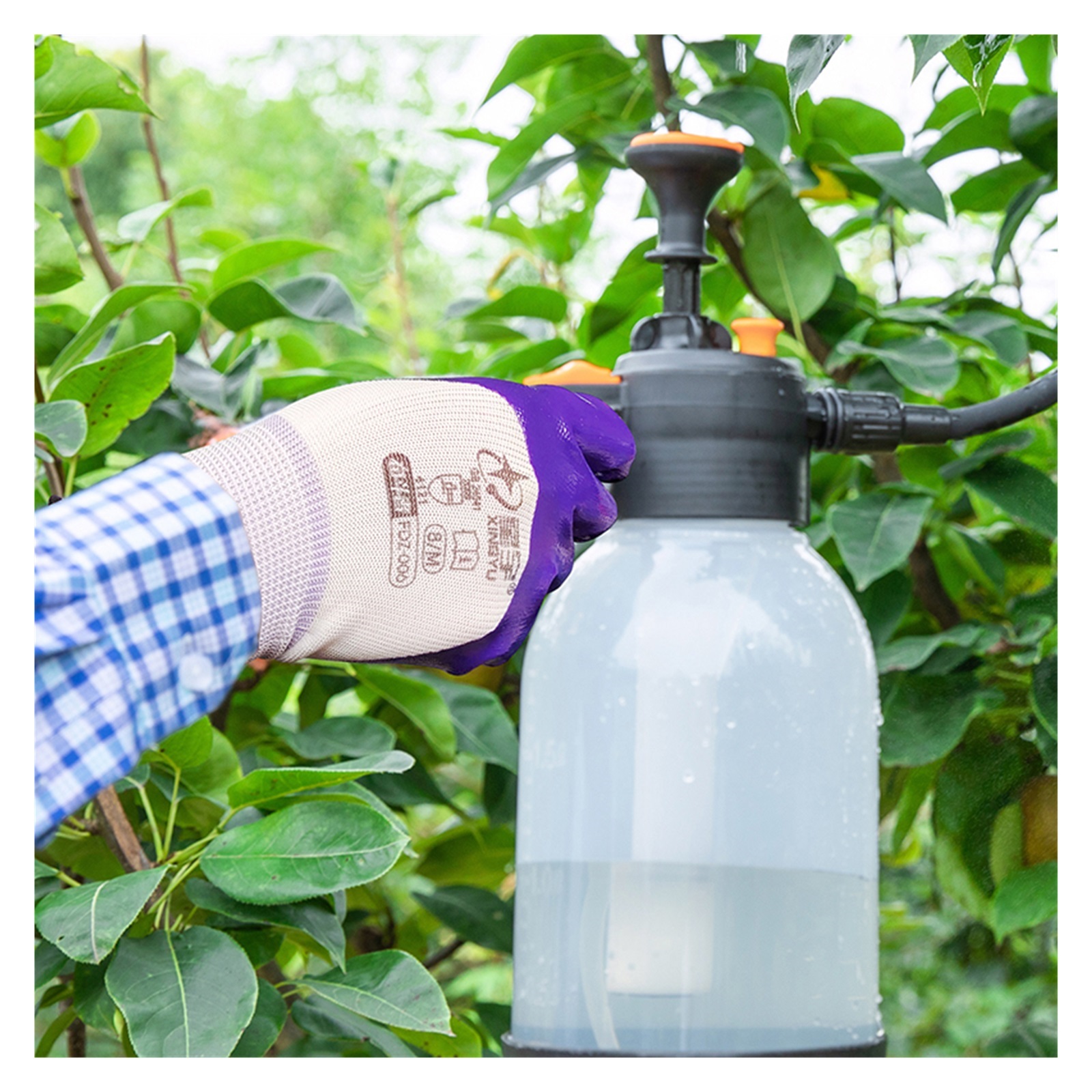 Strengthen Finger Nitrile Work Gloves Smooth Polyester Industry Glove Safety Gloves For Construction Gardening Gloves ,Superior Abrasion