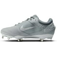 thumbnail image 3 of Nike Women's Hyperdiamond 4 Elite Softball Cleats 6.5, Wolf Grey/Cool Grey/Pure Platinum/White, 3 of 7
