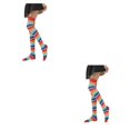 thumbnail image 2 of Jumpingount Medias Pantimedias Calcetines altos iris Muslo Juego de rol Fiesta Mascarada Type17 NO17, 2 of 6