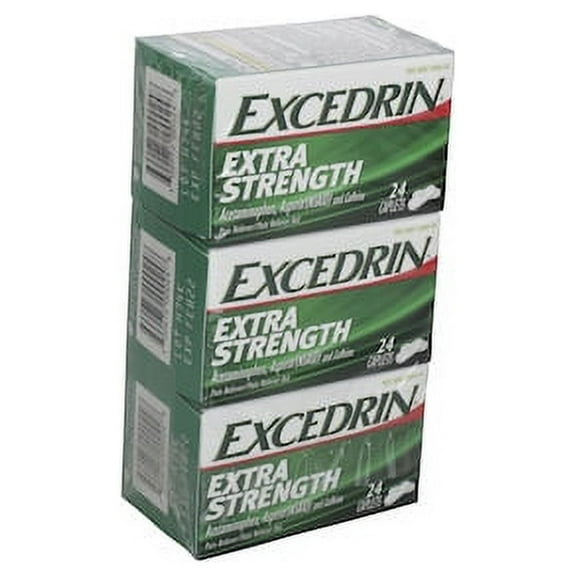 (Price/Case)Excedrin Extra Strength, 24 Each, 3 Per Box, 8 Per Case