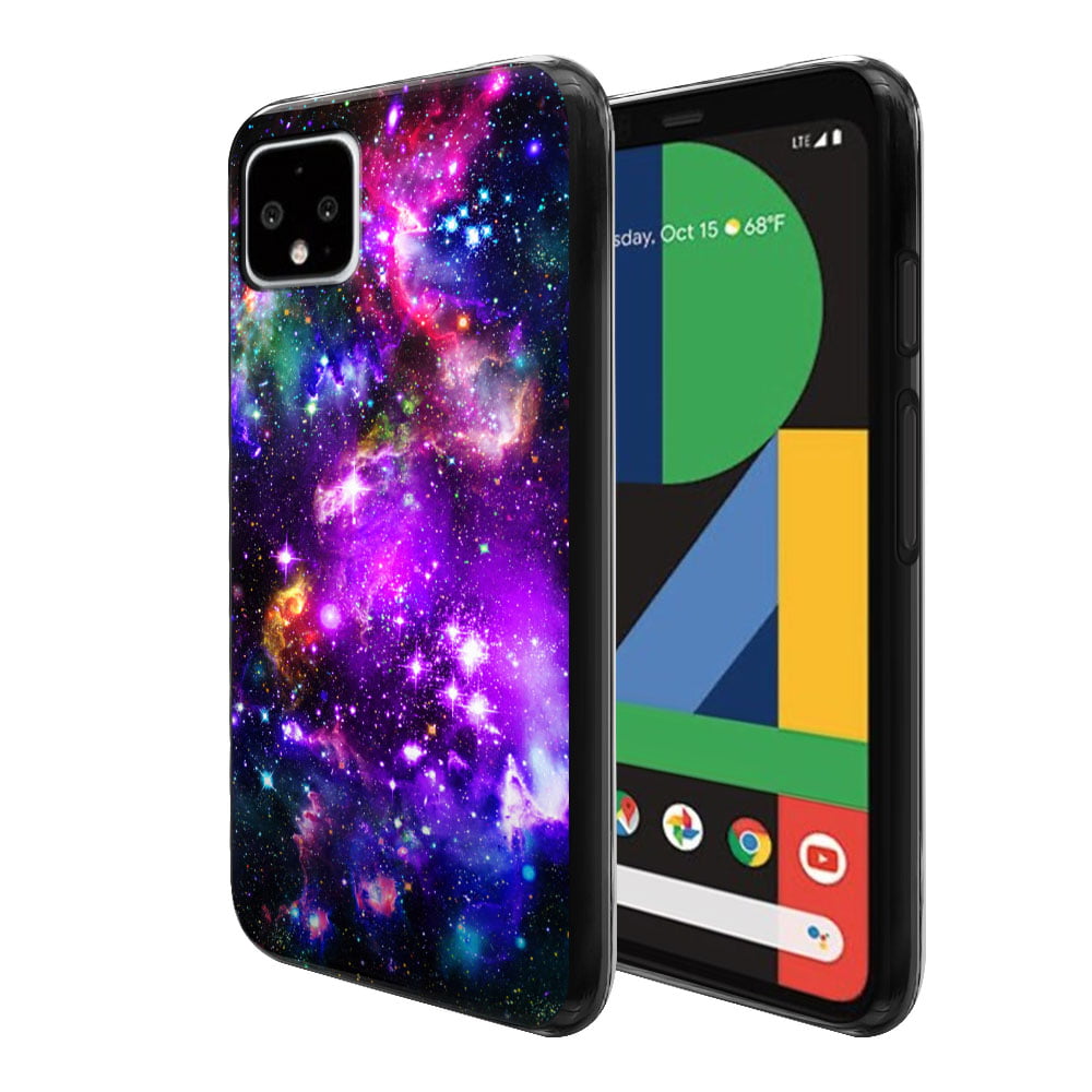 Details about  / Cute Fusion Gel Slim Jelly Black Case Cover for Google Pixel 4 Rainbow Unicorn