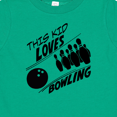 thumbnail image 4 of Inktastic This Kid Loves Bowling Boys or Girls Baby T-Shirt, 4 of 5