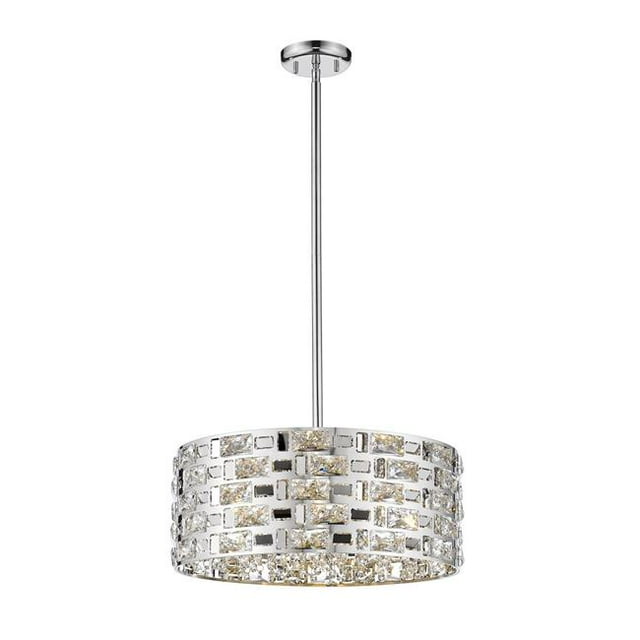 Z Lite 912P-CH 8.25 x 18.25 in. Aludra 5 Light Pendant, Chrome