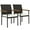 Cream White, variant on Outsunny Wicker Patio Chairs Set of 2, Outdoor Dining Chairs with Cushion