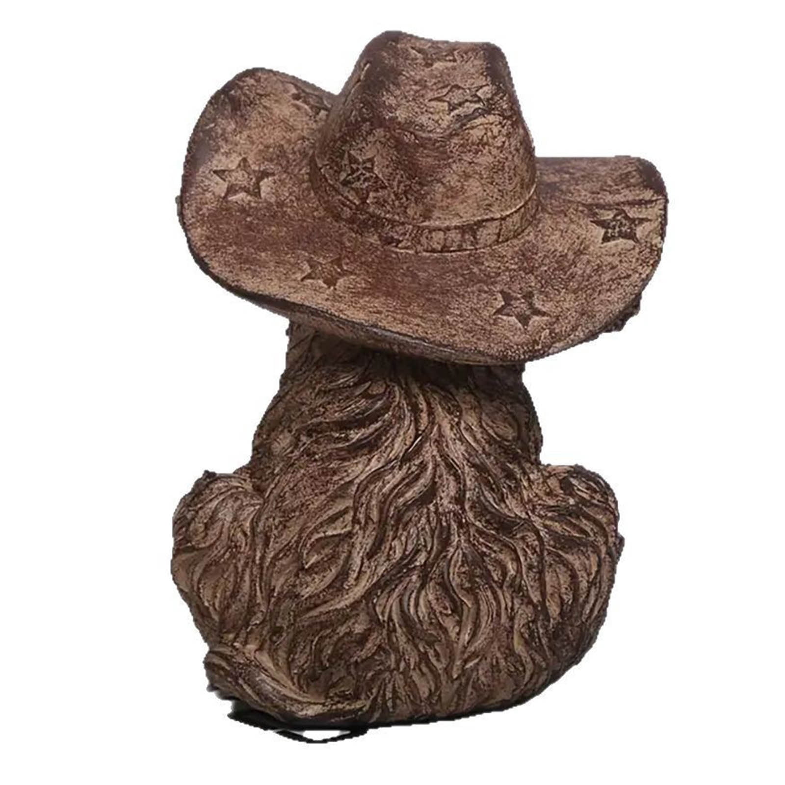 Cadorn Highland Cow Statue, Resin Farmhouse Decor, Rustic Animal Sculpture for Home & Garden