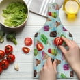 thumbnail image 3 of Ice Cream Cutting Board, Surreal Exotic Type Ice Cream Motif with Raspberry Kiwi Flavor Colorful Display, Tempered Glass Cutting and Serving Board, Wine Bottle Shape, Multicolor, by Ambesonne, 3 of 5