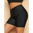 thumbnail image 4 of Rosegal for WomenPlus Size Tulip Waist Boyleg Beach Shorts Black 4X, 4 of 6