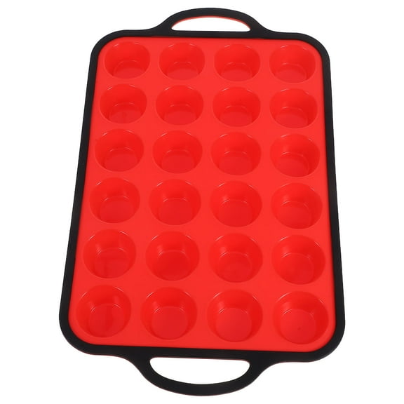 Raindrops Silicone Muffin Pan Non-Stick Surface Baking Tray Mold for Easy Release Multi-Grid Baking Mold for Mini Muffins Cupcake and Pancakes