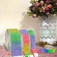 thumbnail image 2 of 6 Rows Crystal Gem Sticker Strip with DIY Self-adhesive Rhinestone Ribbon for Personalized Accessories and Shimmering Event Decor Accents, 2 of 5