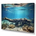 thumbnail image 2 of Designart "The Coastal Coral Realm" Coastal Coral Under Water Canvas Wall Art, 2 of 7