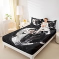thumbnail image 3 of Erosebridal Anime Couple With Wings Bed Sheets,Valentine's Day King Sheets For Men Women 4-Piece, 3 of 6