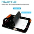 thumbnail image 3 of Square 2Pack PU Leather Outer Space Black Cruise Luggage Tag with Privacy Cover and Stainless Steel Ring - Suitable for Travel Handbags Backpacks Luggage Tags, 3 of 6