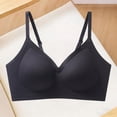 thumbnail image 5 of Daiosportswear Seamless Wireless Bra for Women Comfort Adjustable Strap Camisoles No Underwire Full Coverage Everyday Bras Black L(L), 5 of 5