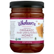 Wholesome! Raw Honey, Organic, 16 Oz