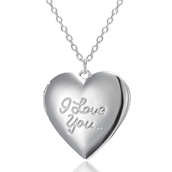 YIEMEEN Personalized Photo Lockets Necklace Hold Picture Love Heart for Image Necklaces