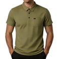 thumbnail image 3 of Oalirro Men's Short Sleeve Polo Shirt | Casual Slim Fit Tee with Collar & Chest Pocket for Daily, 3 of 9