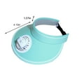 thumbnail image 2 of RoamHome Summer Sun Visor Hat with Mini Fan Rechargeable, 360 Degree Rotating, Big Eaves Outdoor Cool Hat for Outdoor Hiking Fishing Camping (Mint Green), 2 of 8