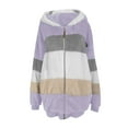 thumbnail image 4 of EnJoCho Girls Fa𝗎x F𝗎r Sher𝗉a Hooded Coat Zipper Fleec𝖾 Jacket Fall Winter Plush Fuzzy Warm Windproof Soft Outerwear Kids Thermal Water Resistant Parka, 4 of 7
