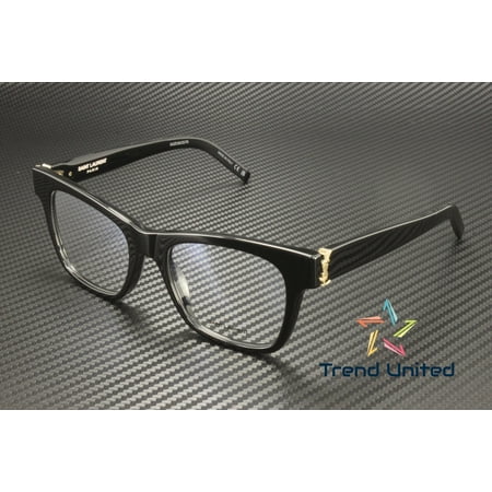 SAINT LAURENT SL M118 001 Cat Eye Acetate Black Demo Lens 52mm Womens Eyeglasses