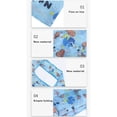thumbnail image 3 of Jumpingount Bolso de compras plegable portátil para hombre y mujer, bolsa de comestibles para acampar, senderismo, libro, almacenamiento de verduras y Bolsas de mensajero y de hombro Tipo 5 Jumpingount AP012800-05, 3 of 6