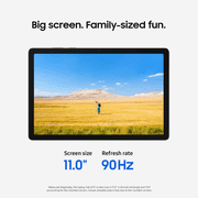 Samsung Galaxy Tab A11+ 11 Tablet, 256GB + 8GB RAM, Wi-Fi, 90Hz Display, Quad Speakers, Android 16, Silver (Global Version)