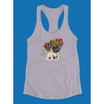 thumbnail image 3 of Little Hippie Pug Tank Women -Image by Shutterstock, Female Large, 3 of 4