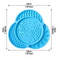 thumbnail image 2 of Silicone Dog Lick Mat with Powerful Suction Cups, Flower-Shaped Pet Slow Feeder Mat for Cats and Dogs, Calming Treat Mat for Anxiety Relief, Bathing and Grooming Distraction, 2 of 8
